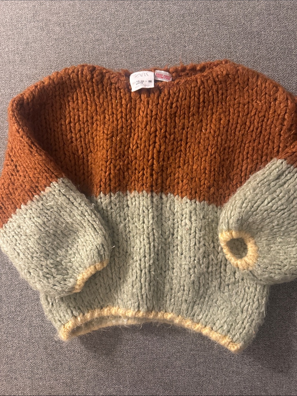 3/$15- Zara sweater size 12-18 months